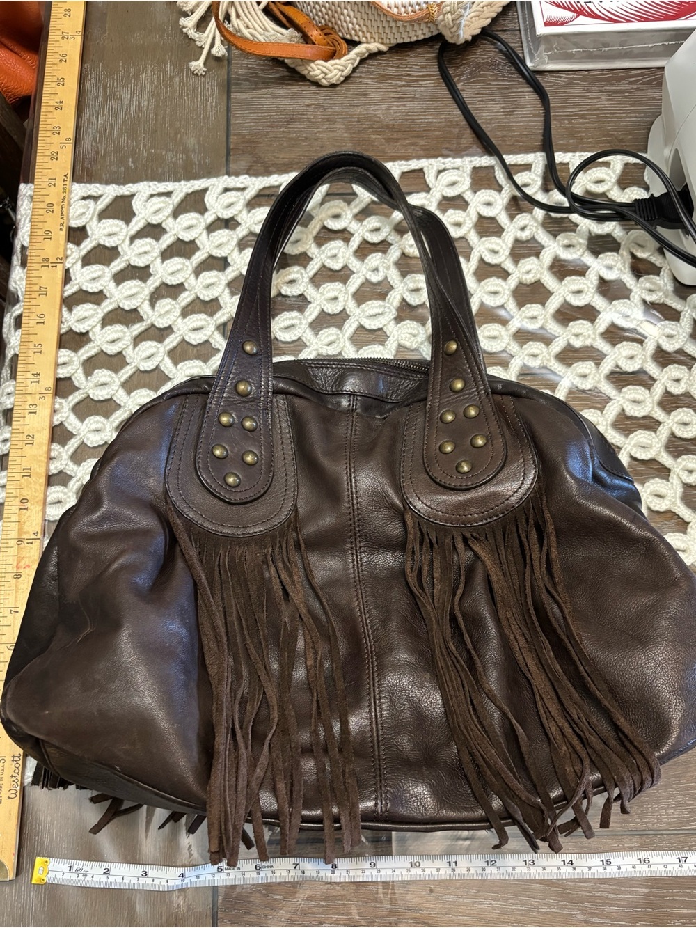 Sundance Fringe Leather Bag